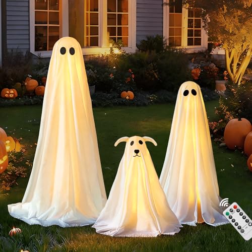 Halloween Decorations Outdoor - 3 Pack...