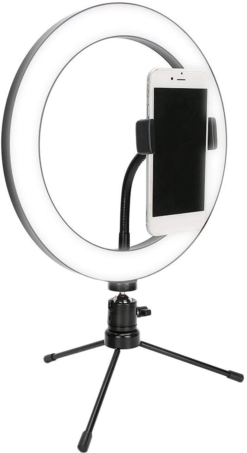 Luce di riempimento Kit di illuminazione video Luce di riempimento ad anello con treppiede e supporto per telefono, Luce ad anello per selfie per luce di riempimento per registrazione Vlog di video
