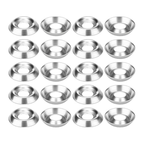 20 PCS Stainless Steel Countersunk Washers Assortment Kit, M4/M5/M6 Cup Washers for Screws and Bolts, Industrial and Machinery Applications