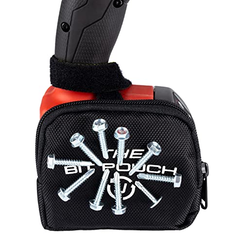 The Bit Pouch - A Magnetic Drill Accessory With A Strong Magnet For Holding Screws, Bolts, And Driver Bits - Great Alternative To A Magnetic Wristband - Magnetic Screw Holder & Magnetic Bit Holder #TOP1