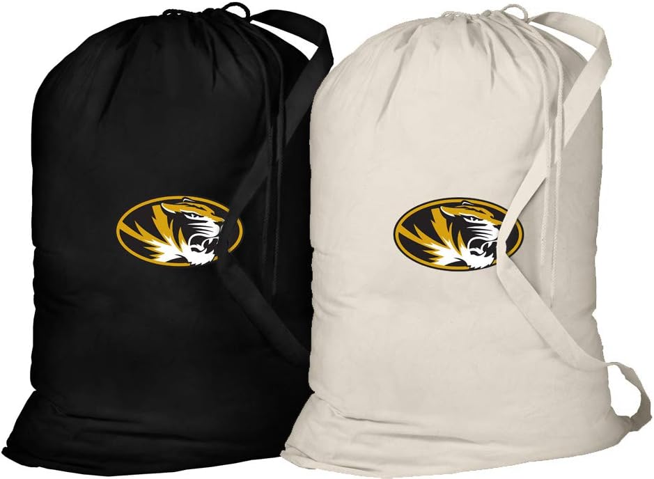 University of Missouri Laundry Bag -2 Pc SET- Mizzou Clothes Bags