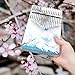 Yusound 17-Key Kalimba Thumb Piano – Portable Finger Piano with Mount Fuji Sakura Design, Clear Sound & Carry Bag – Great Gift for Adults, Kids & Beginners