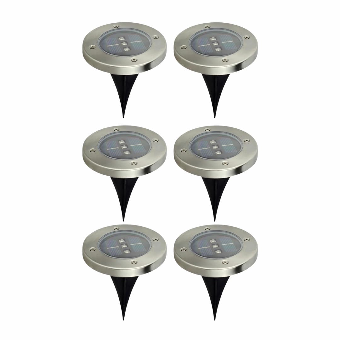 Elito Home & Garden Bright Solar Deck Lights – Waterproof Outdoor Step Lighting with Auto On/Off