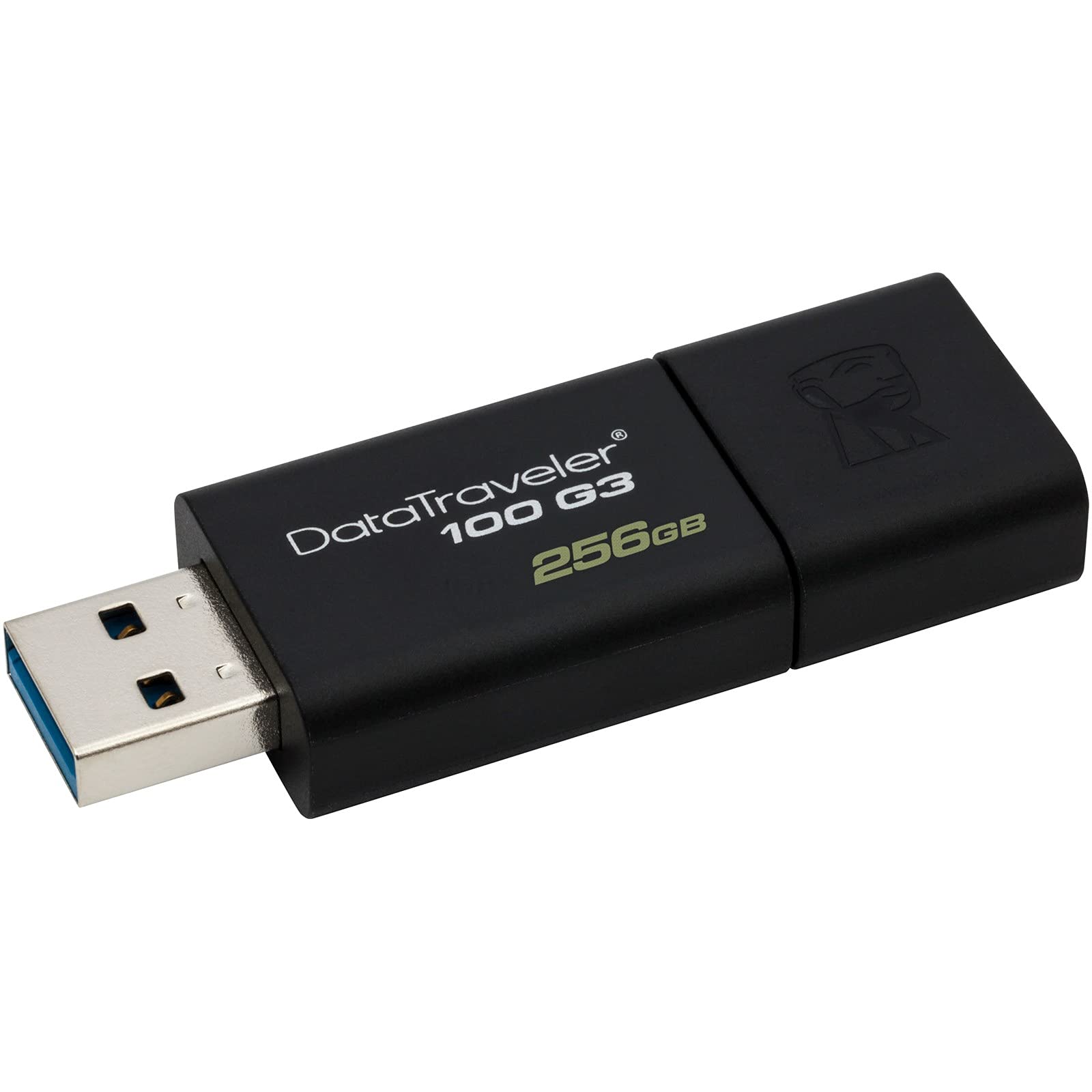 Kingston DT100G3/256GB DataTraveler 100 G3 USB 3.0 Flash Drive, 256 GB, Black
