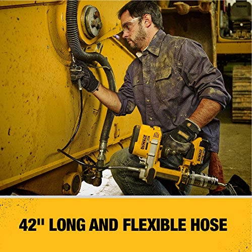DEWALT 20V MAX Cordless Grease Gun (DCGG571M1),Yellow,V11 Torque