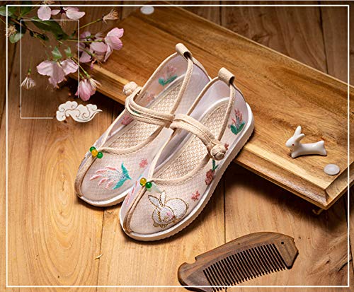 Matari Girl Sandal Embroidered Shoes Summer Costume Hollow Shoes Breathable Cloth Shoes2