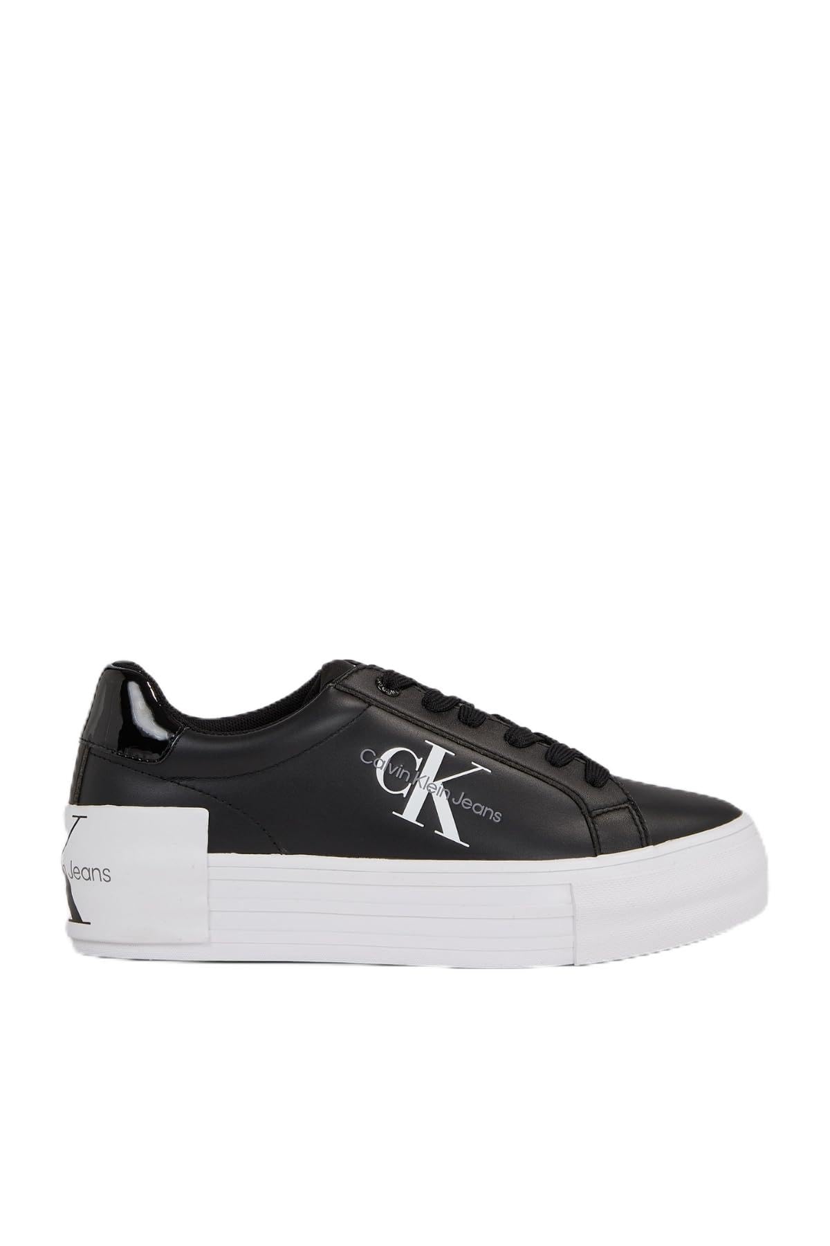 Calvin Klein Bold Vulc Flatf Low Lace LTH Ml Yw0yw01294, Zapatilla Vulcanizada Mujer