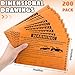 Crtiin 200 Pcs Parking Violation Stickers Tow Away No Parking Warning Stickers Hard to Remove Towing Away Tags Fluorescent Labels for Car Vehicle Truck Window 8 x 5 in(Orange)