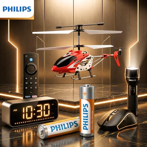 Image of Philips R03L4B /94 AAA Extra Zinc Chloride Battery (Pack of 4) | 1.5V Long Lasting Power | Leak Resistant | 36 Months Shelf Life | Ideal for Remote, Clock, Toy, Mouse & Other Household Devices