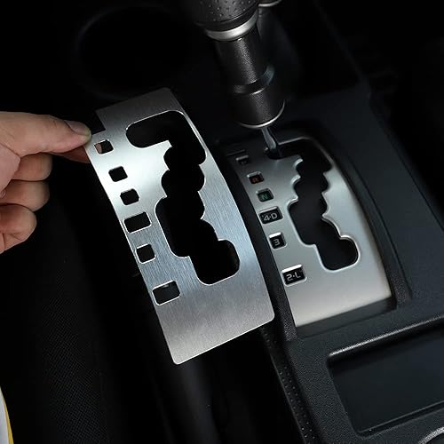 Miniatura 8 de LLKUANG Cubierta del panel de palanca de cambios de control central de automóvil para Toyota FJ Cruiser 2007-2021 Almohadilla antiarañazos de