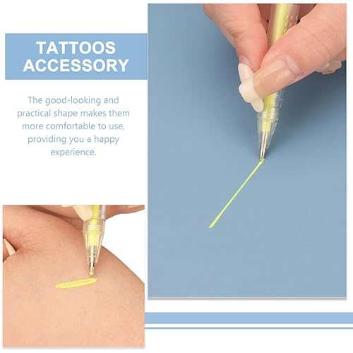 Miniatura 3 de HEALLILY Rotulador microblading de cejas con recargas Pluma Marcador de piel Bordado Ceja Permanente Posición Mapeo Marca Herramienta