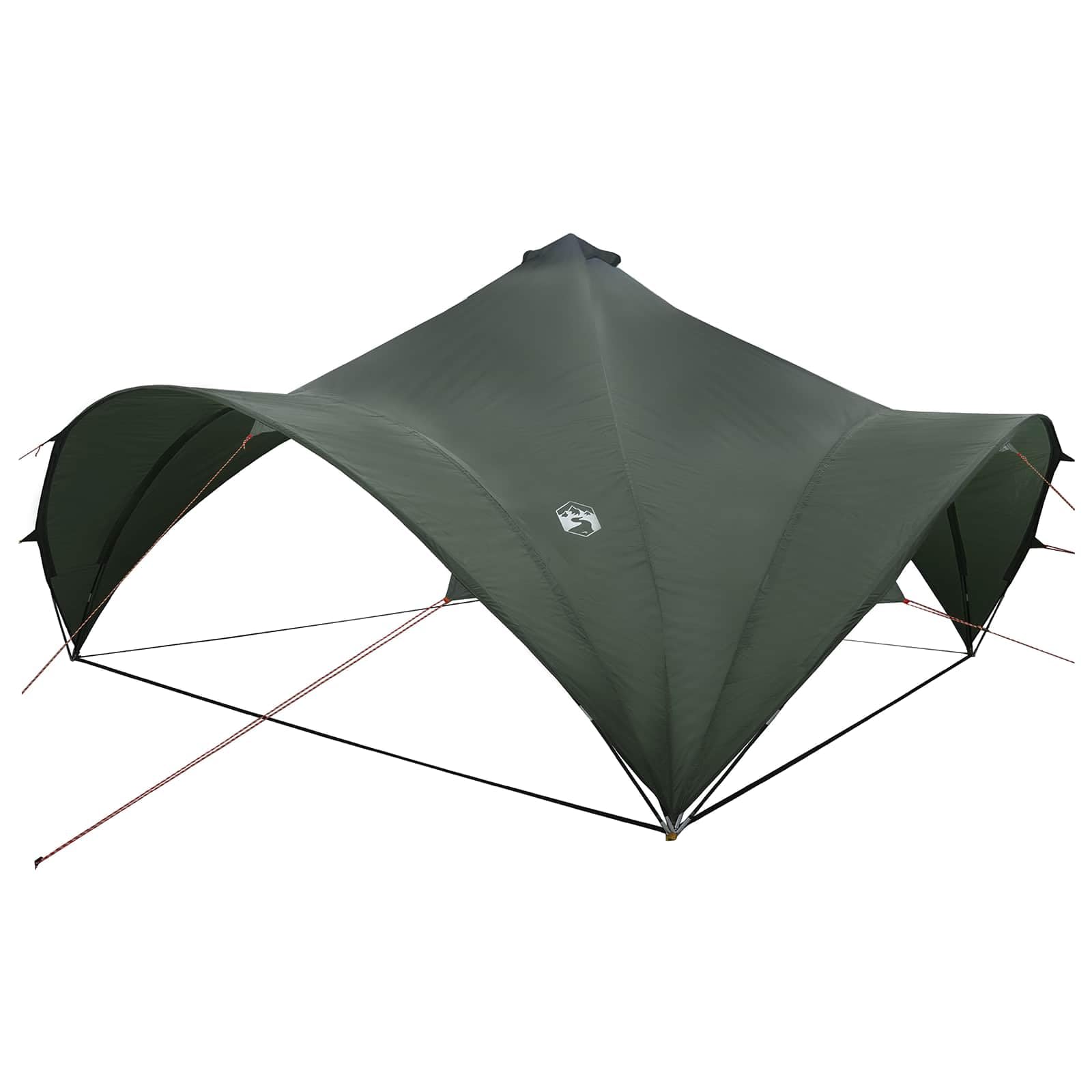 Namiot imprezowy, zielony, 500 x 500 x 350 cm, poliester i stal