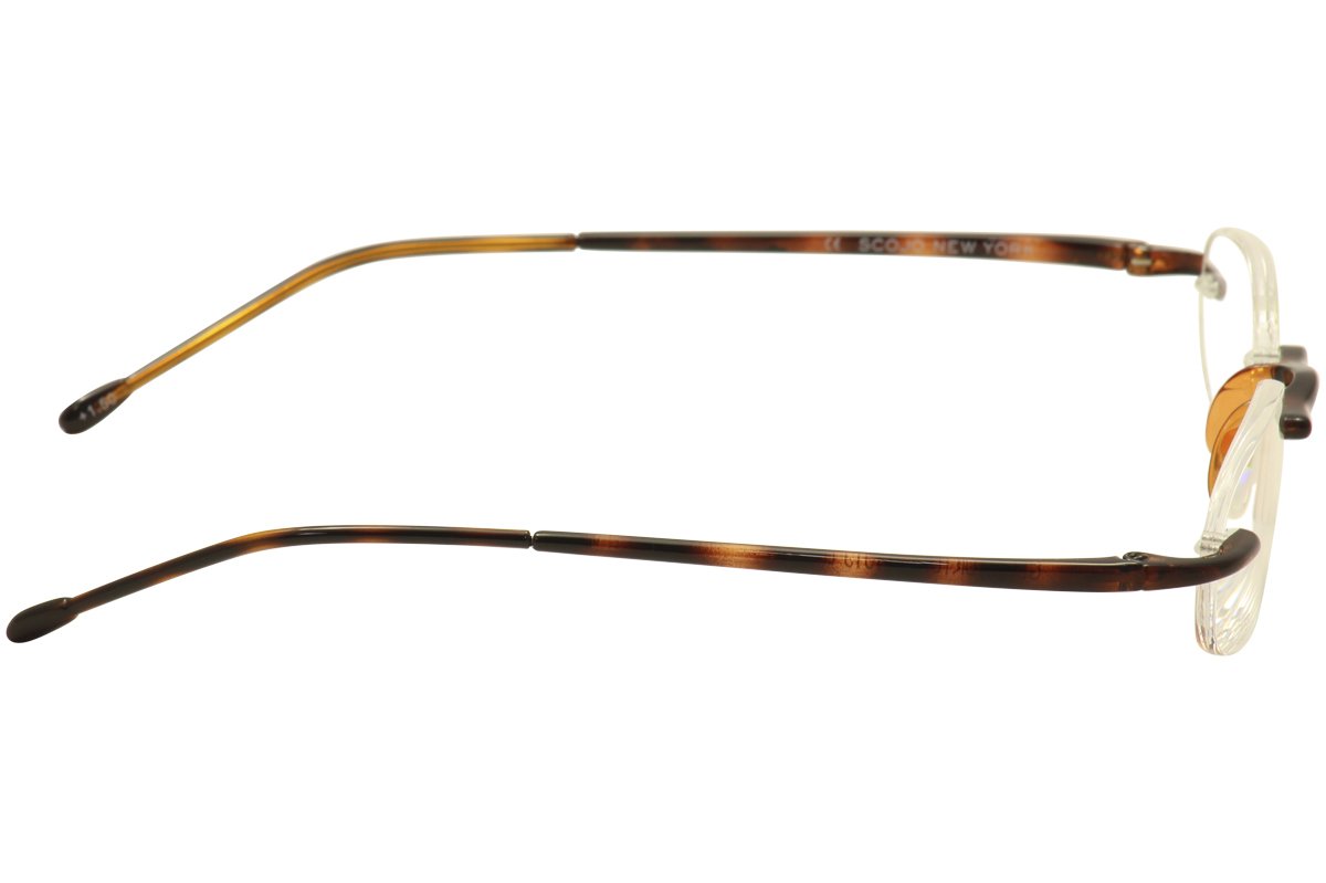 Scojo New York Gafas de lectura de, lectores de geles originales, gafas ovaladas sin montura, tortuga, 1,50x