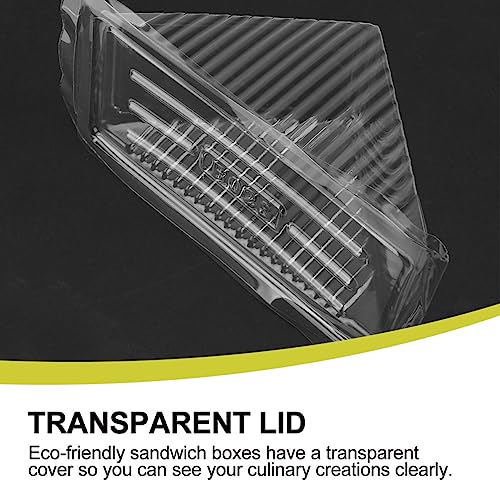 Boîtes à sandwich en plastique triangulaire DOITOOL lot de 100