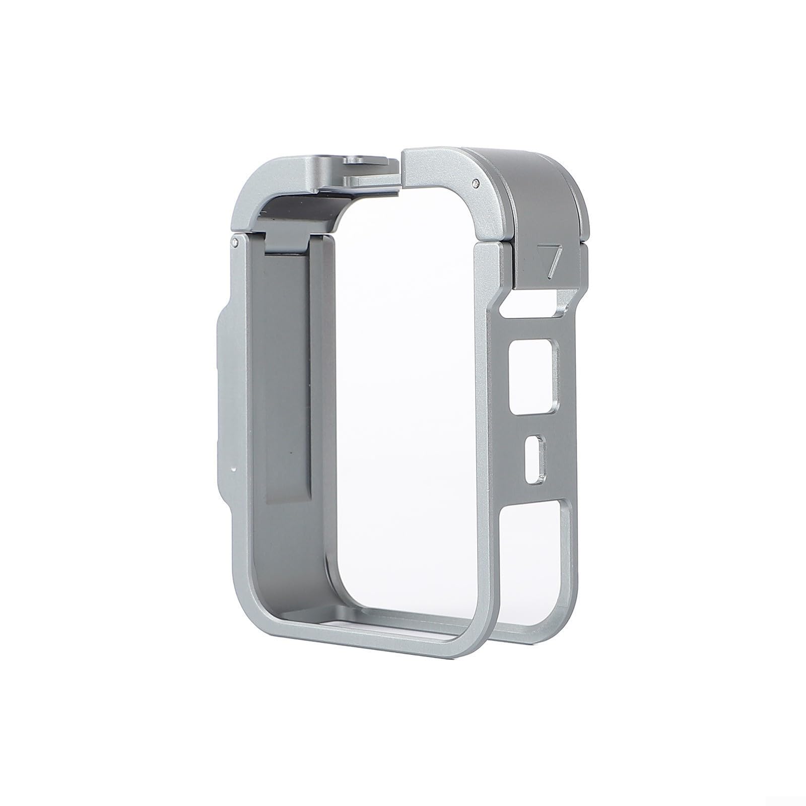 Metalowa klatka do DJI do osmo 360, rama ochronna ze stopu aluminium z montażem na zimne buty, kompaktowy uchwyt do nagrywania poziomego i pionowego, srebrna
