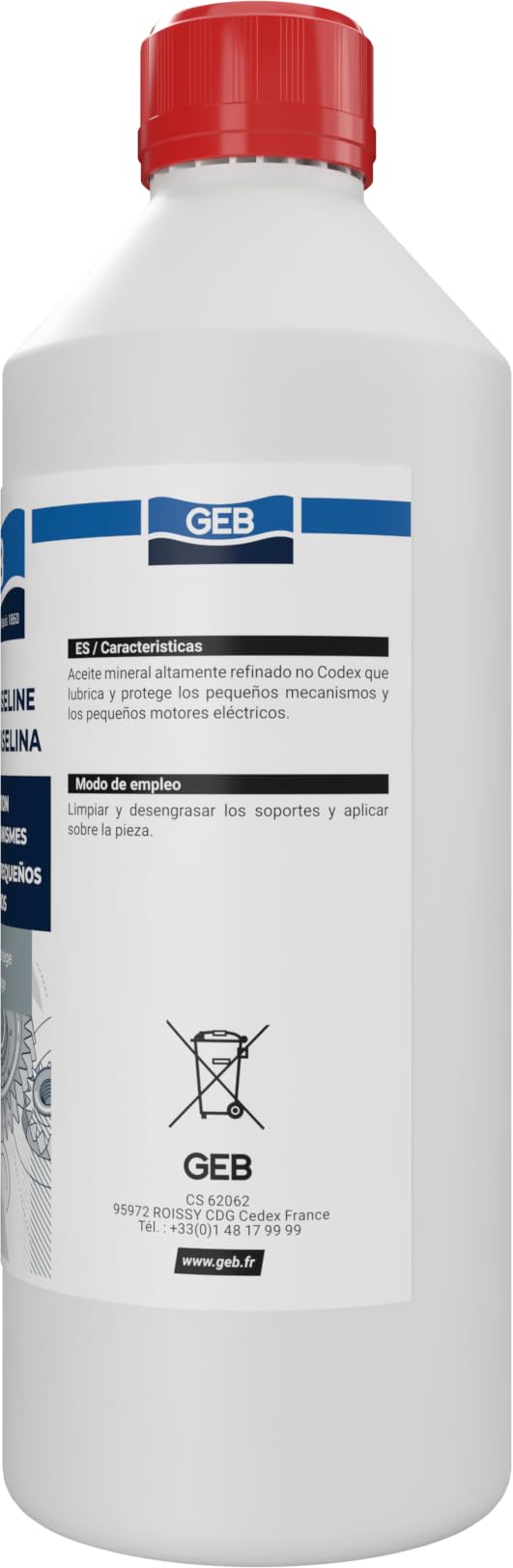 GEB Huile de Vaseline bidon 1L, Taille unique