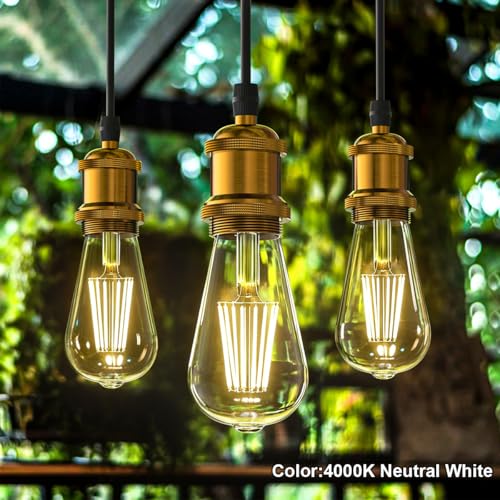 Ampoule LED rétro E27 ST64 dimmable anti-scintillement pour salon