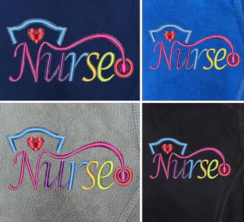 NACRE APPAREL Nurse Full-Zip Jacket for Women Embroidered Nurse Jacket Medical Lightweight Nursing Jacket4