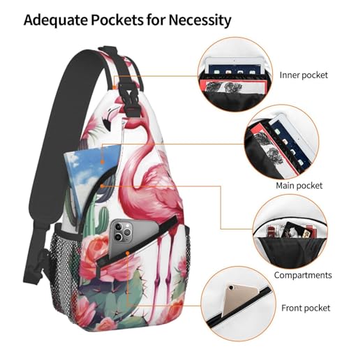 Bolso bandolera negro unisex para viaje y senderismo miniatura 3