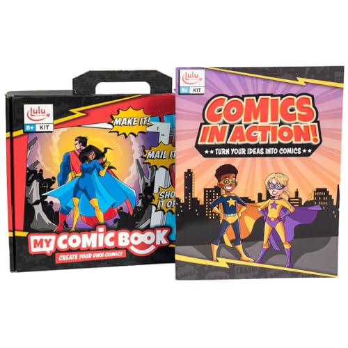 Lulu Jr. My Comic Book Making Kit, Multicolor, 6.75" x 10.25" - Image 4