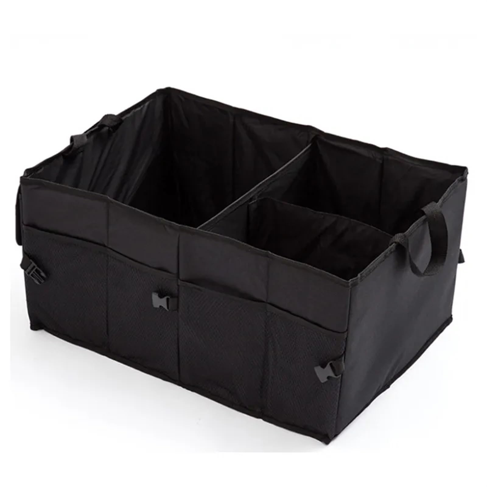 Organizador de Maletero de Coche, Compartimento de Almacenamiento Plegable, portátil, Caja de Carga para SUV, automóvil, camión, Fondo Antideslizante e Impermeable (Color: negro-01)