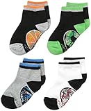 Stride Rite Little Boys' Emergency Vehicles Quarter Socks-4 Pack