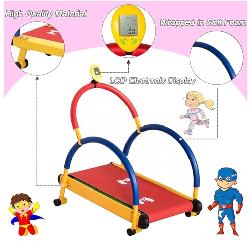 Equipo de ejercicio para niños caminadora con pantalla LED miniatura 4