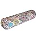 Bolster Yoga "Mandalas" – Cojín de Yoga - Funda extraíble y lavable - Relleno de cáscara espelta ecológica - Asa de transporte - 64x20cm