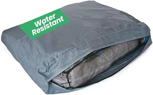 Molly Mutt Forro de cama para perro resistente al agua, forro de cama de poliéster para perros, fácil de limpiar, gris, pequeño, 22 x 27 x 4.75