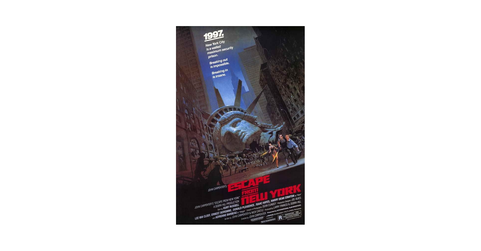 Amazon.com: Escape from New York Movie Poster Print (11 x 17
