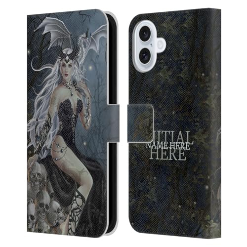 Coque cuir iPhone 16 Plus Dragon de la Reine Folle des Crânes Nene Thomas étui personnalisé