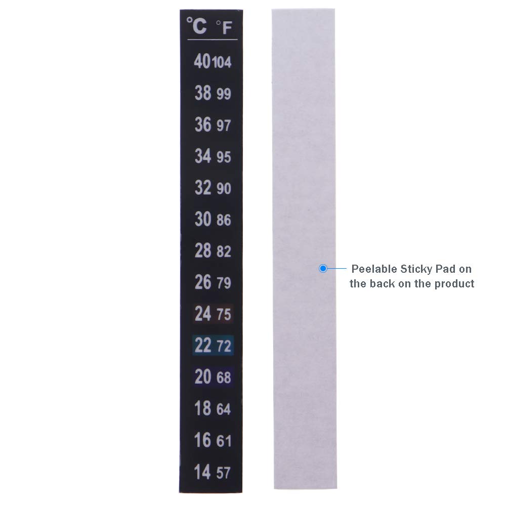 5 Stks Sticky Bier Thermometer Sticky LCD Thermometer Sticker, Homebrew Bier Temperatuur Sticker Thermometer Label 2-36C Voor Fermentatie Brouwen Wijn Bier Aquarium