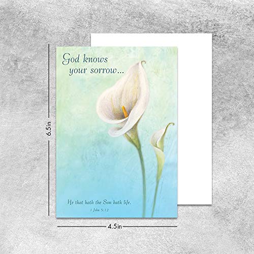 Designer Greetings Assorted Sympathy Cards, Assortment Of Floral Designs (12 Foiled And Embossed Greeting Cards) #TOP2