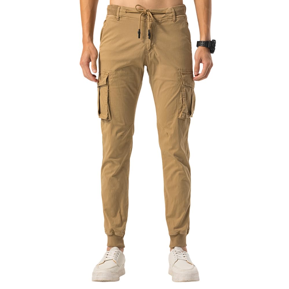 TONY BACKER - Pantaloni Cargo Uomo Estivi, Pantaloni con Tasche Laterali, Comodi per Trekking, Lavoro, Tempo Libero, Pantaloni Cargo Uomo Cotone Leggeri, Adatti per La Stagione Calda Art. F1620