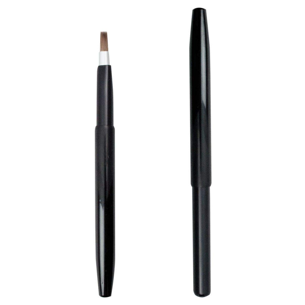 Royal & Langnickel Silk Pro Purse Friendly Retractable Lip Brush, Black - Image 3
