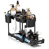 ☑️【2x höhere Tragfähigkeit】Langlebig und stabil: Der Schrank Organizer Küche besteht aus hochwertigem ABS und PP mit BPA-freiem Material. 4 Stützmetallrohre sind lackiert und verdickt, große Rostbeständigkeit und stärkere Tragfähigkeit. Der Oberkorb ist mit einem rutschfesten Verschluss versehen, um ein Überziehen zu verhindern. Es kann ohne Werkzeug innerhalb von 5 Minuten einfach montiert werden.