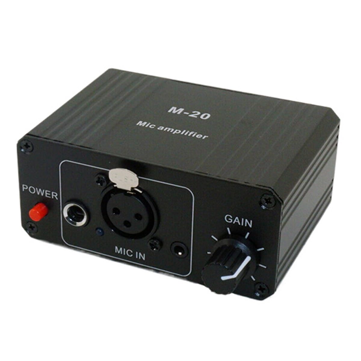 Préampli Micro, Amplificateur Micro À Gain Élevé 48 V Avec Alimentation Fantôme Et Sortie XLR