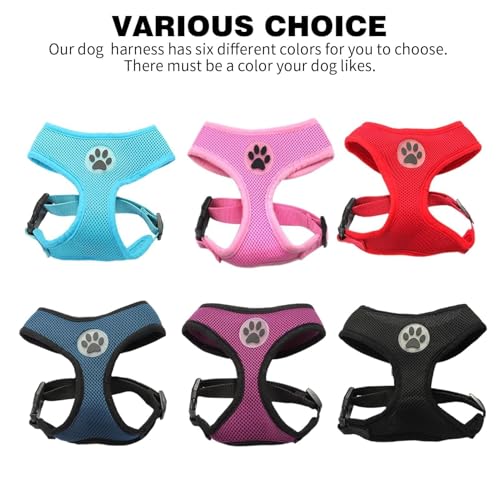 BINGPET Small Dog Harness - Breathable Mesh Puppy Cat Harnesses - No Pull Adjustable Dog Harness Dog Vest Harness for Small and Medium Dogs - Thumbnail 4