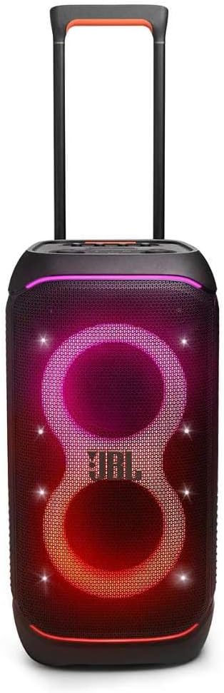 JBL PARTYBOX Stage 320 Portable Party Speaker Bundle with Wireless Microphone System (Black)
