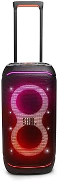 JBL PARTYBOX Stage 320 Portable Party Speaker Bundle with Wireless Microphone System (Black)