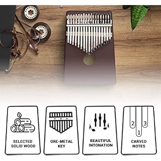 Générique Mini Doigt Kalimba Pouce Piano 17 Touches Kalimba C-Tune Pouce Piano Kalimba Portable Doigt en Bois Massif… - Les Beatles, Paul McCartney, John Lennon, RIngo Starr, George Harrison Générique Mini Doigt Kalimba Pouce Piano 17 Touches Kalimba C-Tune Pouce Piano Kalimba Portable Doigt en Bois Massif… – Image 4