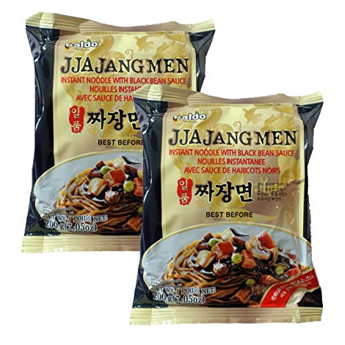 Image of Paldo Jjajangmen Noodles 400G Pack Of 2 (200G X 2) - Vegetarian
