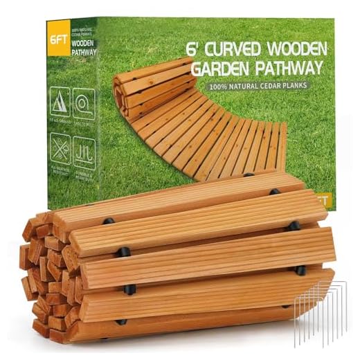 Best garden path designs Cedar Outdoor Pathway for Gardens