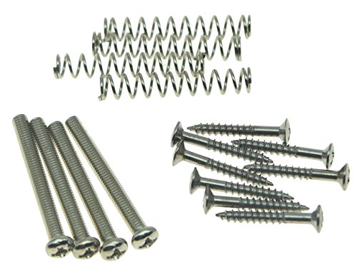 Kaish Metric Thread Humbucker Pickup Height Screws Humbucker Pickup Ring Pickup Surround Frame Mounting Screws Springs For Epiphone Sg Import Pickups Nickel #TOP22