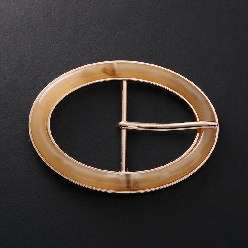 20 piezas interior 30/40/50 mm hebilla de cintura ajustable de aleación de metal de resina ovalada con pasador Reemplazo de hebilla de cinturón de aleación de metal para hebilla deslizante de pretina