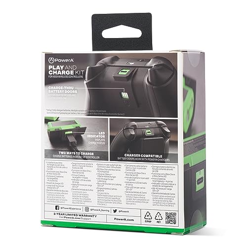 PowerA Play & Charge Kit for Xbox Series X|S and Xbox One - Green by PowerA - Image 2