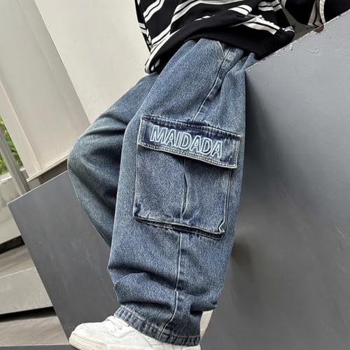 Boys Camo Pants Kids Pull on Elastic Waist Casual Loose Jogging Bottoms Elastic Cuffed Cargo Joggers 10-12 Years4