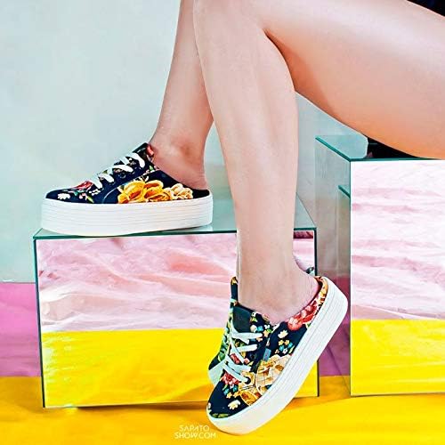 Tênis Mule Flatform Estampado Farm Laje | Amazon.com.br
