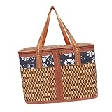 BESTonZON Nourriture Fleur Collations Avec Pouf Cadeau De Fruits À Couvercle De Poche Oeuf Bonbons Paniers En Osier Panier Double Dessert Vieillissement Porte-Panier De