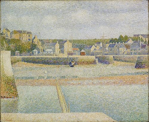 Art Tableau Port En Bessin Seurat impression d'art sur toile premium 60x90